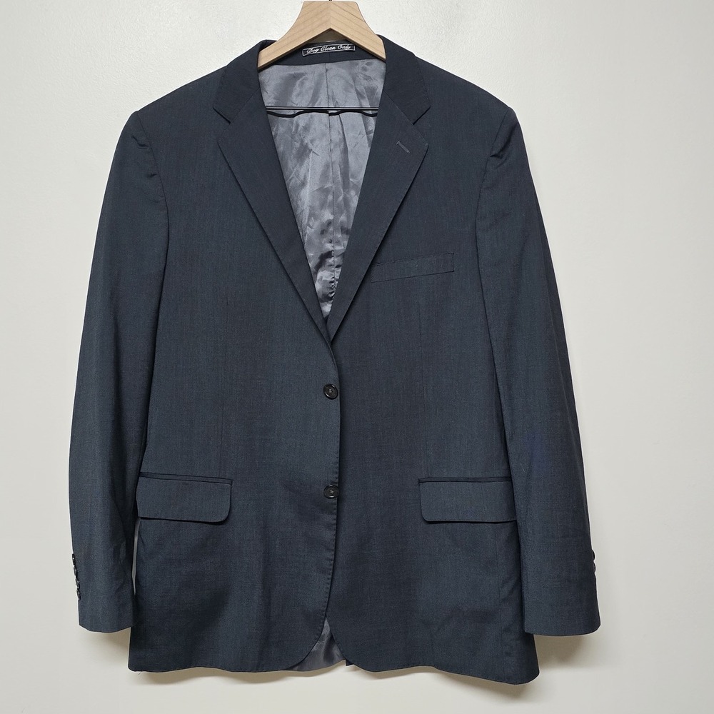 Berluti Paris Charcoal Gray Blazer Jacket‎ Super 180's Wool Sz 52R (US 42) Italy